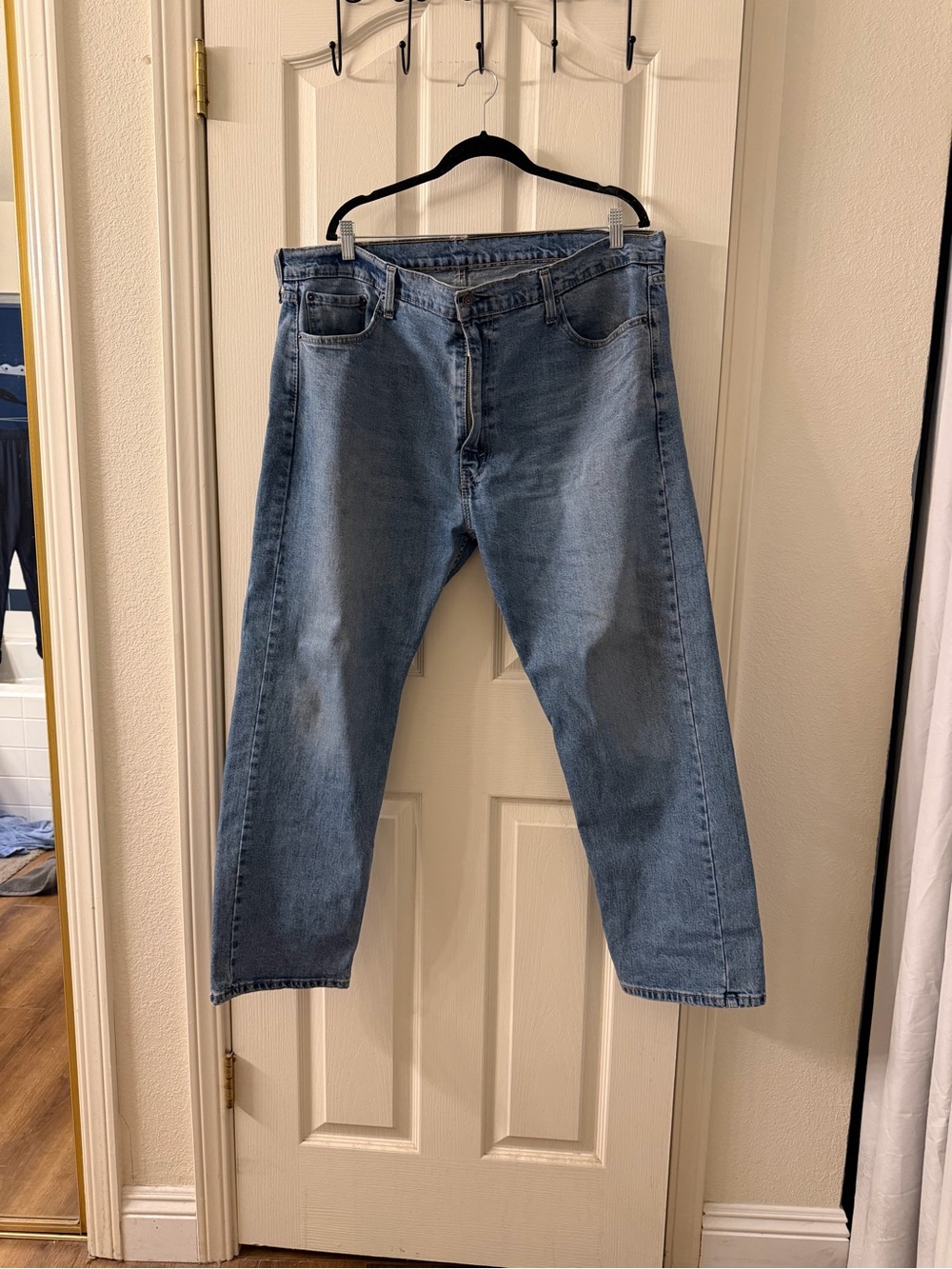 Levi's Men's Straight Light Blue Denim Jeans 42x30